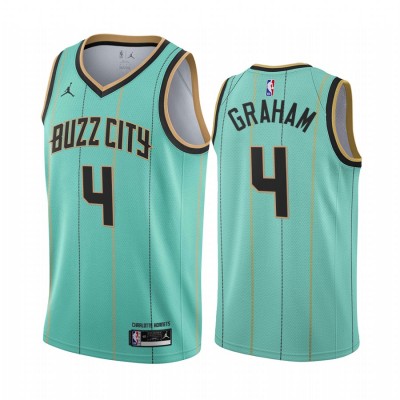 Nike Charlotte Hornets #4 Devonte'Graham Mint Green Youth NBA Swingman 2020-21 City Edition Jersey
